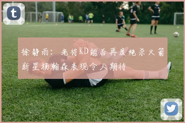 徐静雨：老将KD能否再度绝杀火箭新星杨瀚森表现令人期待